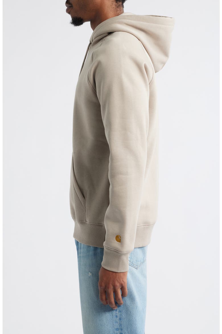 Chase Fleece Hoodie, Alternate, color, DUSKY BEIGE / GOLD