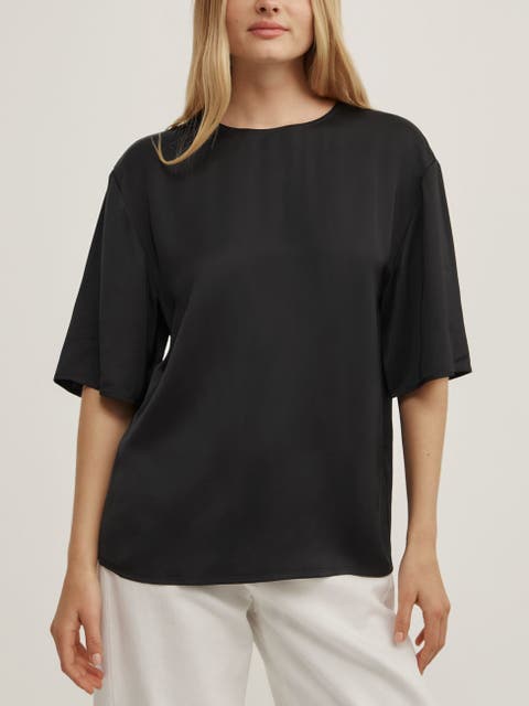 Satin T-shirt