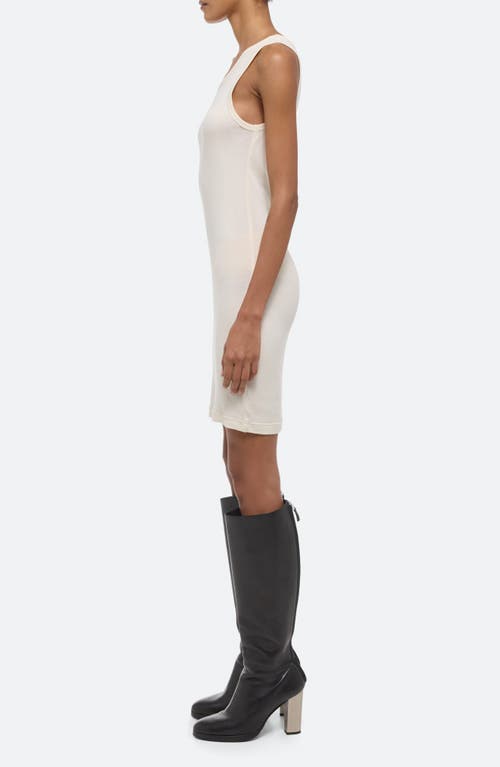 Helmut Lang Scoop Neck Tank Dress In Ivory