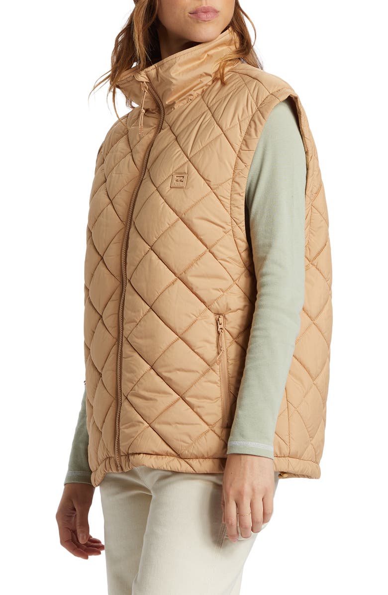 Billabong Transport Waterproof Quilted Puffer Vest, Alternate, color,