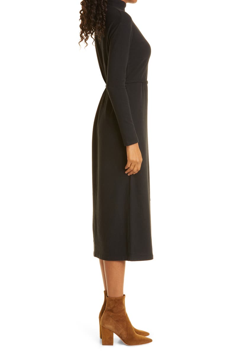 Vince Long Sleeve Mock Neck Knit Dress, Alternate, color,