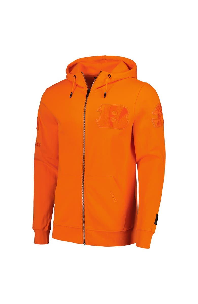 PRO STANDARD Men's Pro Standard Orange Cincinnati Bengals Triple Tonal Full-Zip Hoodie, Alternate, color, Orange