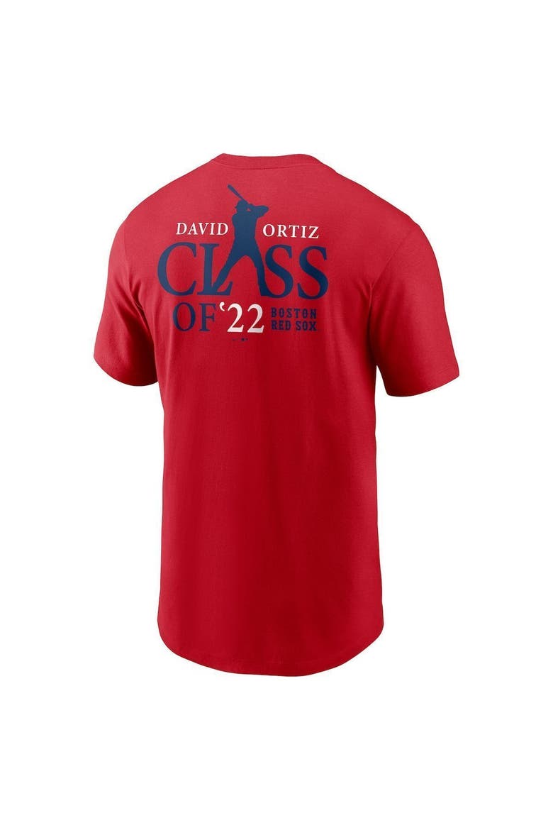 Men's Nike David Ortiz Red Boston Red Sox 2022 Hall of Fame Essential T-Shirt, Alternate, color, Red