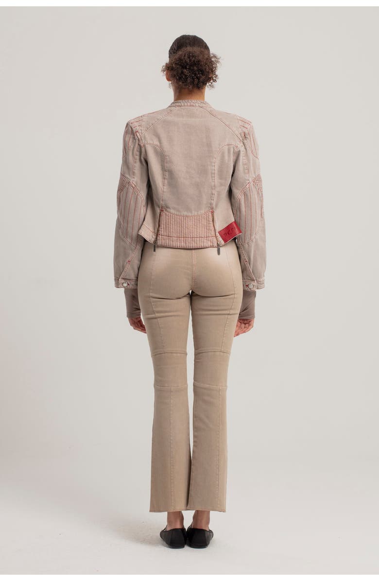 PCFG Silken Touch Sheer Long-Sleeve Top, Alternate, color, Beige