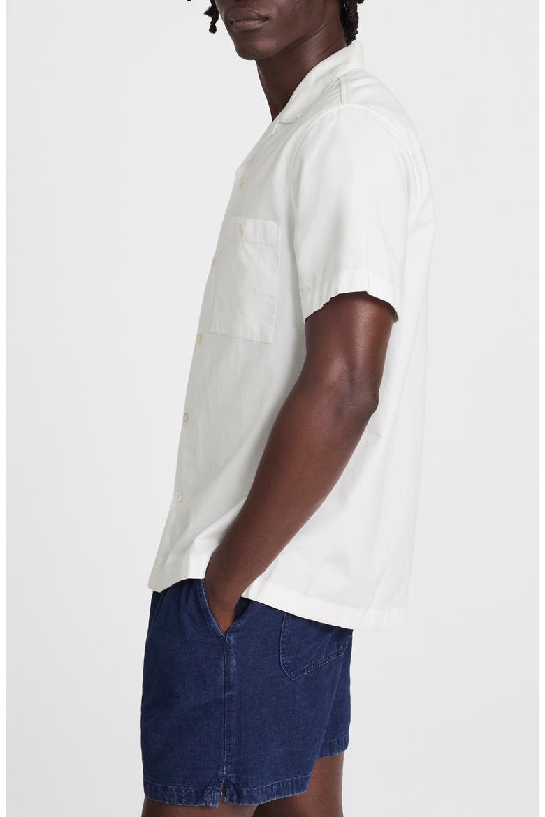 Twill Camp Shirt, Alternate, color, WHITE