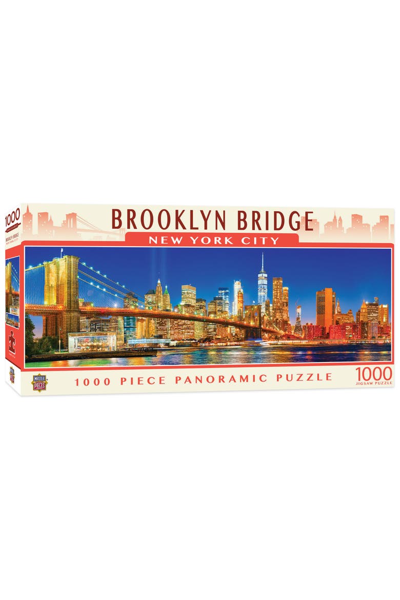 Brooklyn Bridge 1000pc Panoramic Puzzle, Main, color, Multicolor