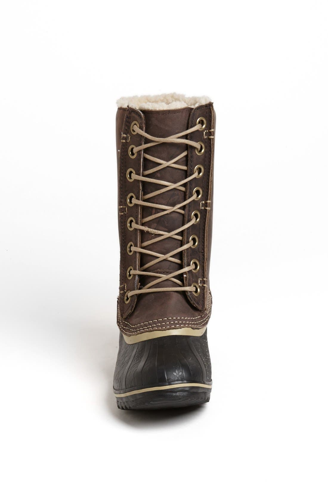 'Winter Fancy' Waterproof Lace-Up Boot, Alternate, color, GRIZZLY BEAR