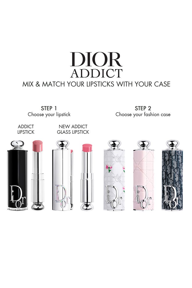Addict Refillable Lipstick Case (Limited Edition), Alternate, color, DENIM OBLIQUE