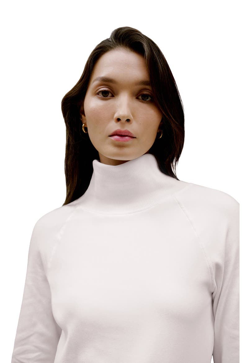 Soren Tulip Hem Sweatshirt, Alternate, color, CREAM