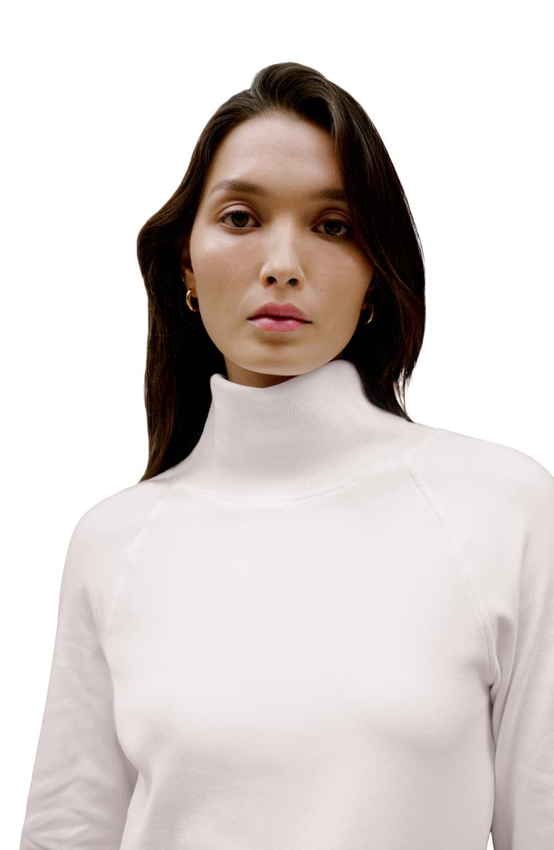 Marcella Soren Tulip Hem Sweatshirt, Alternate, color, Cream