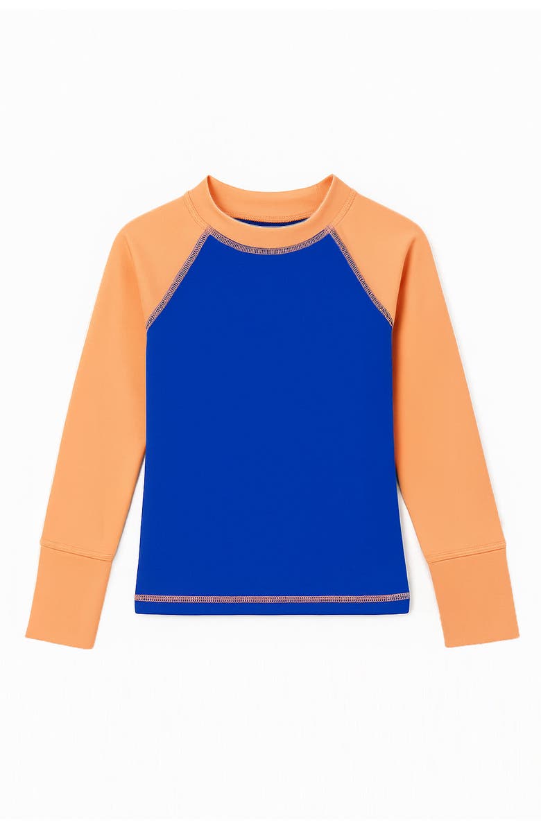 Limeapple Boys Blue and Orange Rashguard - Swim, Main, color, Multicolor