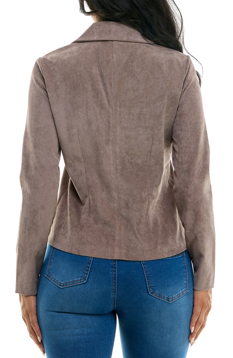 Nina Leonard Corduroy Single Button Front Blazer, Alternate, color, 