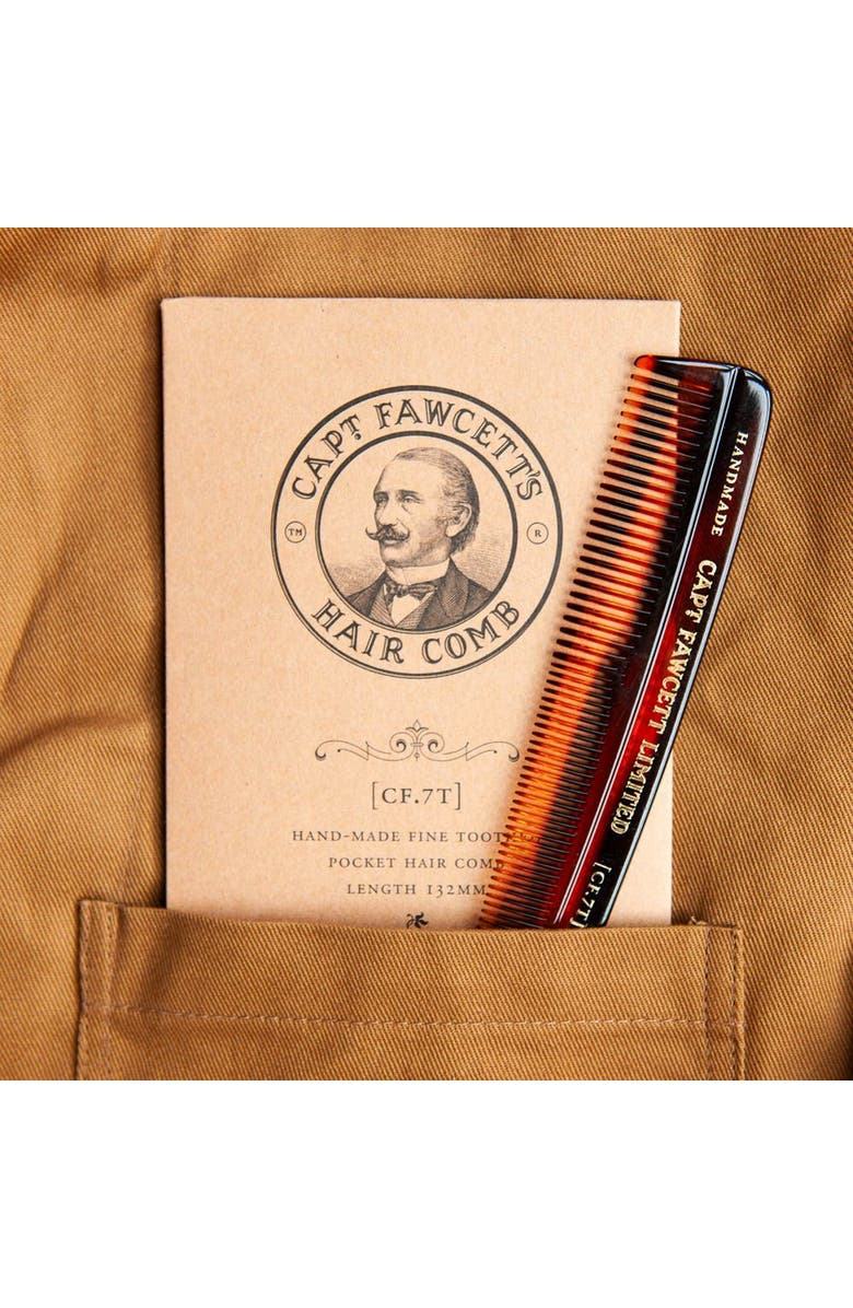 Captain Fawcett Pocket Hair Comb, Alternate, color, Comb