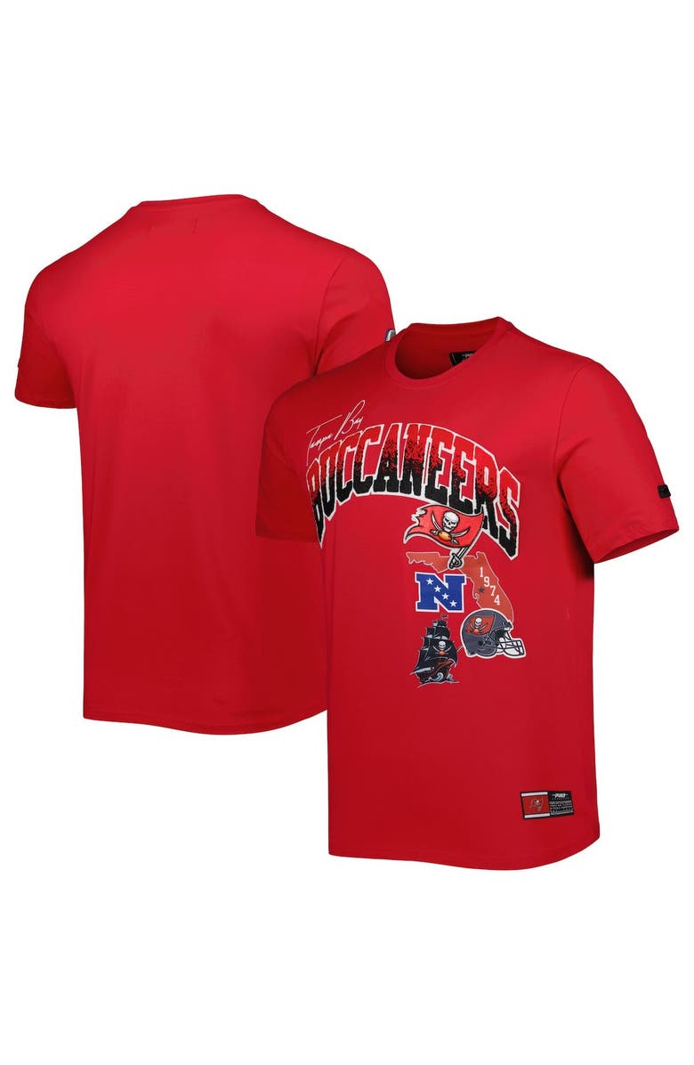 PRO STANDARD Men's Pro Standard Red Tampa Bay Buccaneers Hometown Collection T-Shirt, Main, color, Red