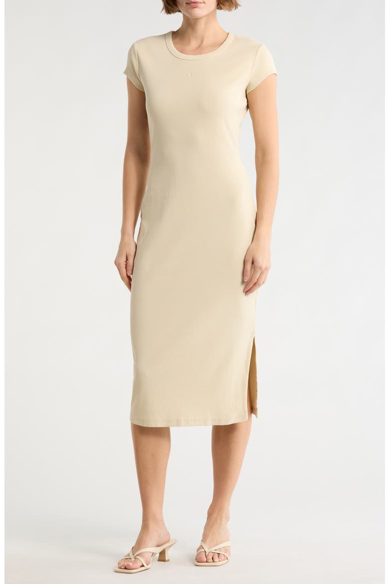 Elira Short Sleeve Sheath Dress, Main, color, OPEN BEIGE