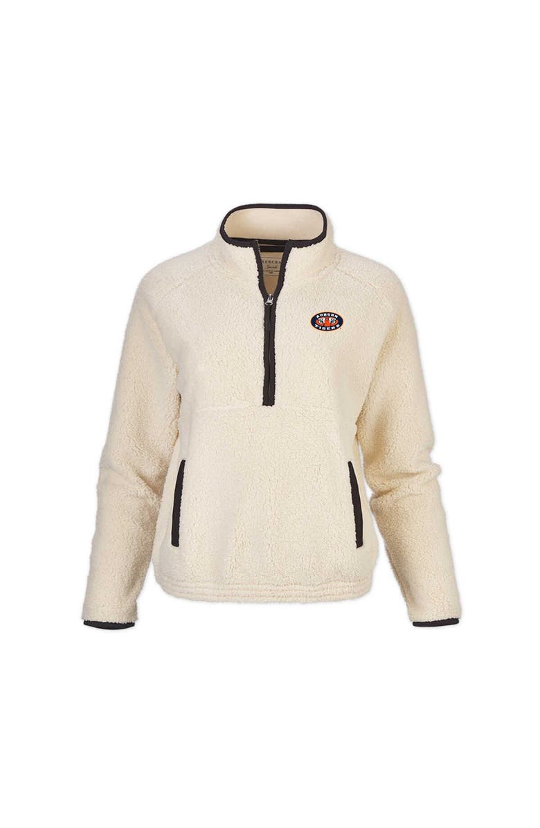 BOXERCRAFT Women's Natural Auburn Tigers Everest Half-Zip Sweatshirt, Main, color, Natural