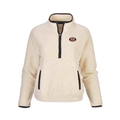Women's Natural Auburn Tigers Everest Half-Zip Sweatshirt