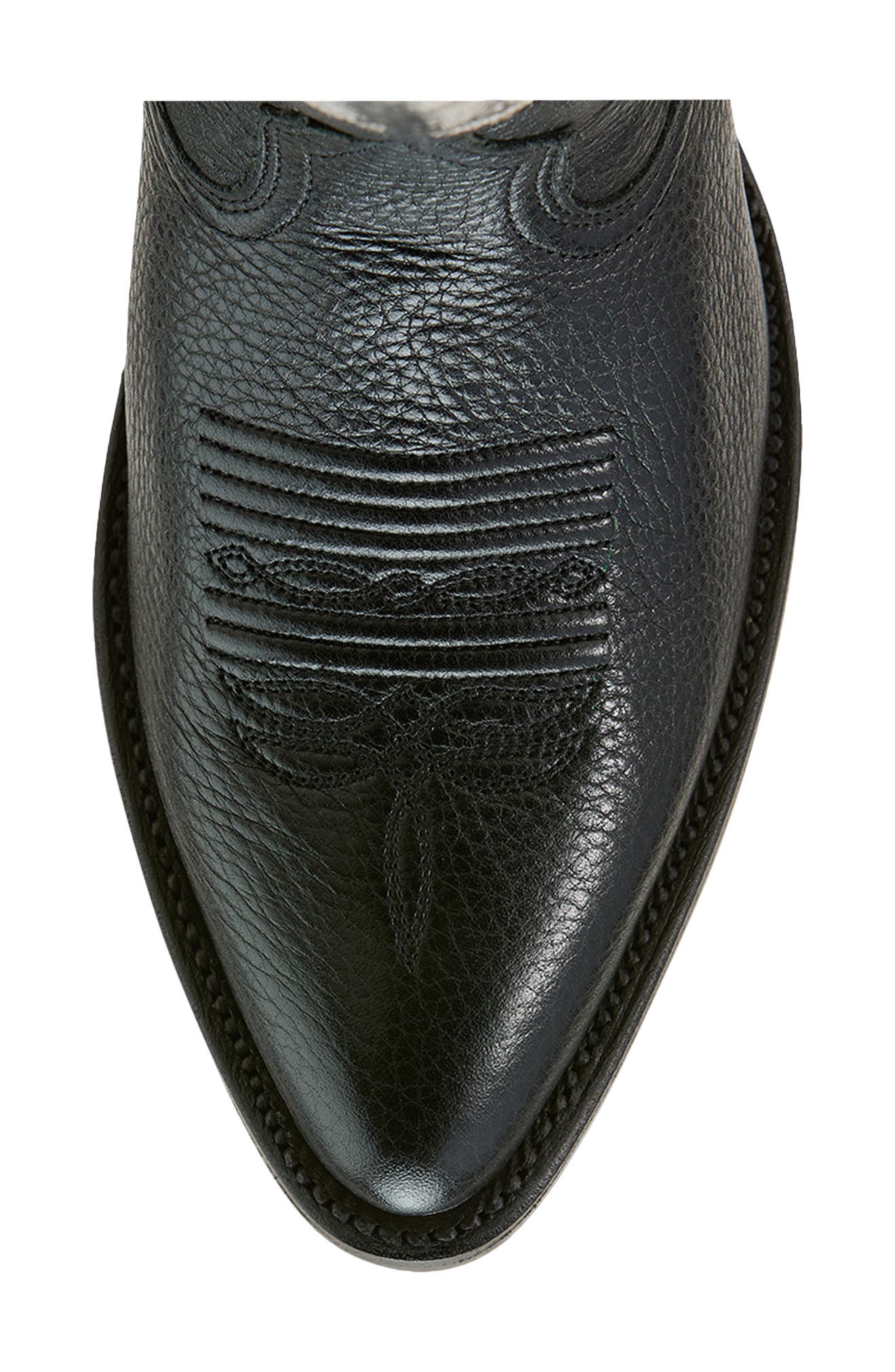 Ariat Helena Cowboy Boot, Alternate, color, Black Deertan