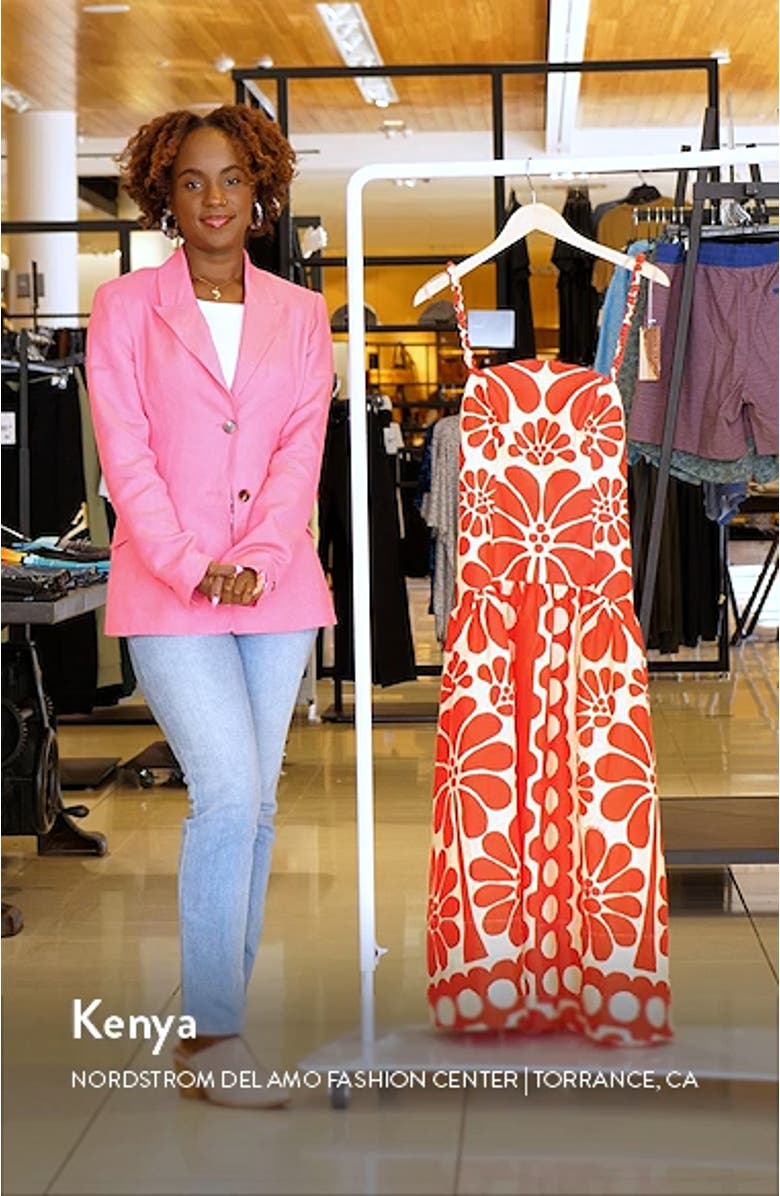 Palermo Linen Midi Dress, sales video thumbnail