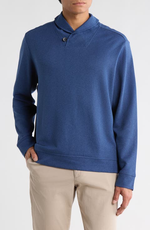 Deer Harbor Shawl Collar Cotton & Viscose Pullover