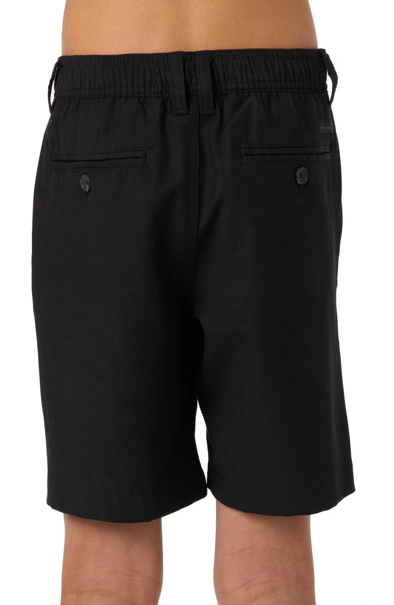 O'Neill Kids' Reserve Light Check Water Repellent Shorts, Alternate, color, Black