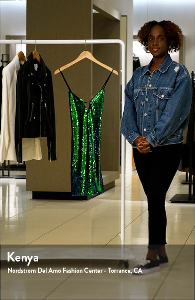 Iridescent Sequin Mini Slipdress, sales video thumbnail