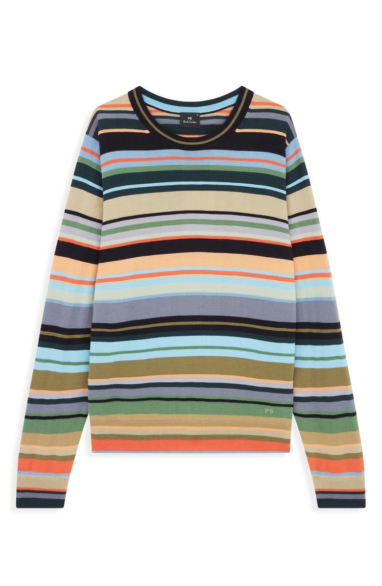 PS Paul Smith Stripe Merino Wool Sweater, Main, color, 