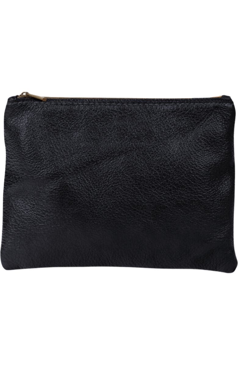 Deux Mains Woven Pouch, Alternate, color, Black - Small