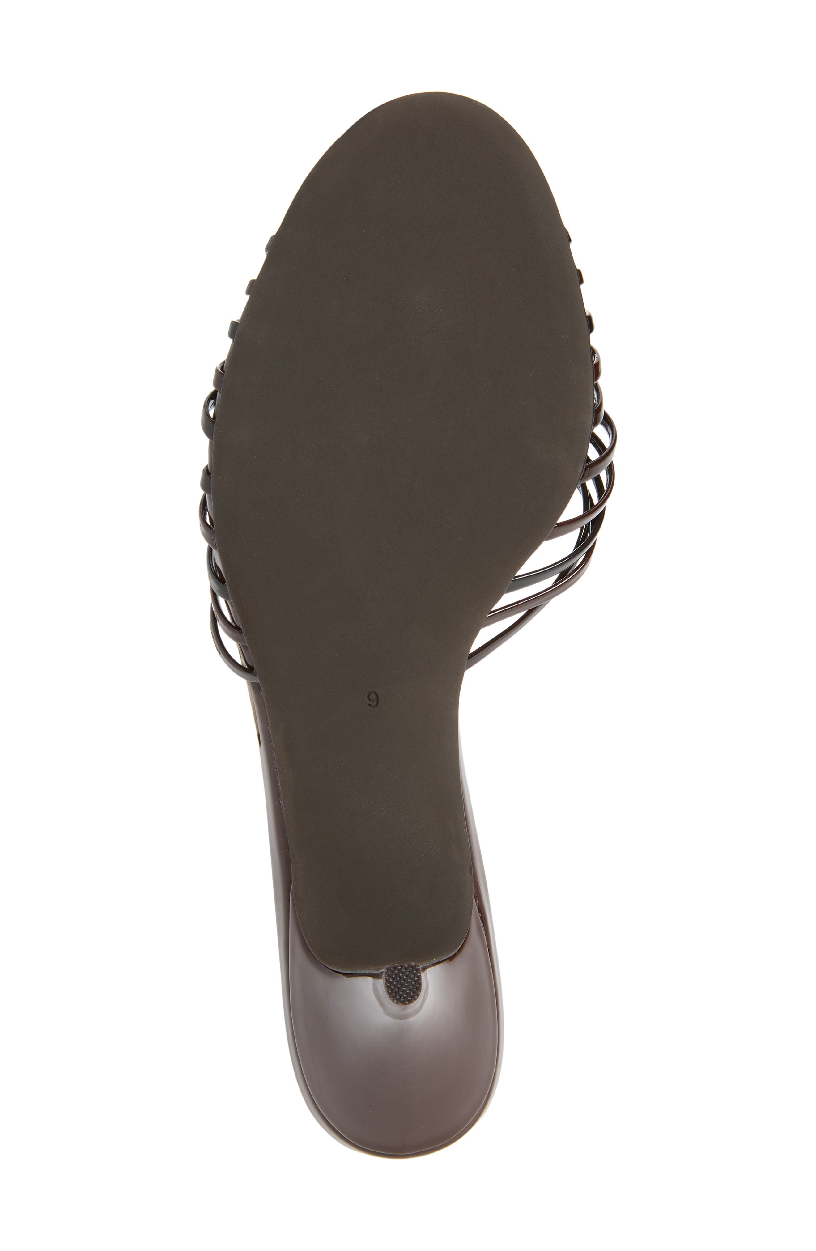 Jeffrey Campbell Constella Slide Sandal, Alternate, color, Brown Patent Combo