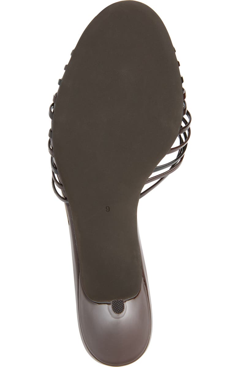Jeffrey Campbell Constella Slide Sandal, Alternate, color, Brown Patent Combo