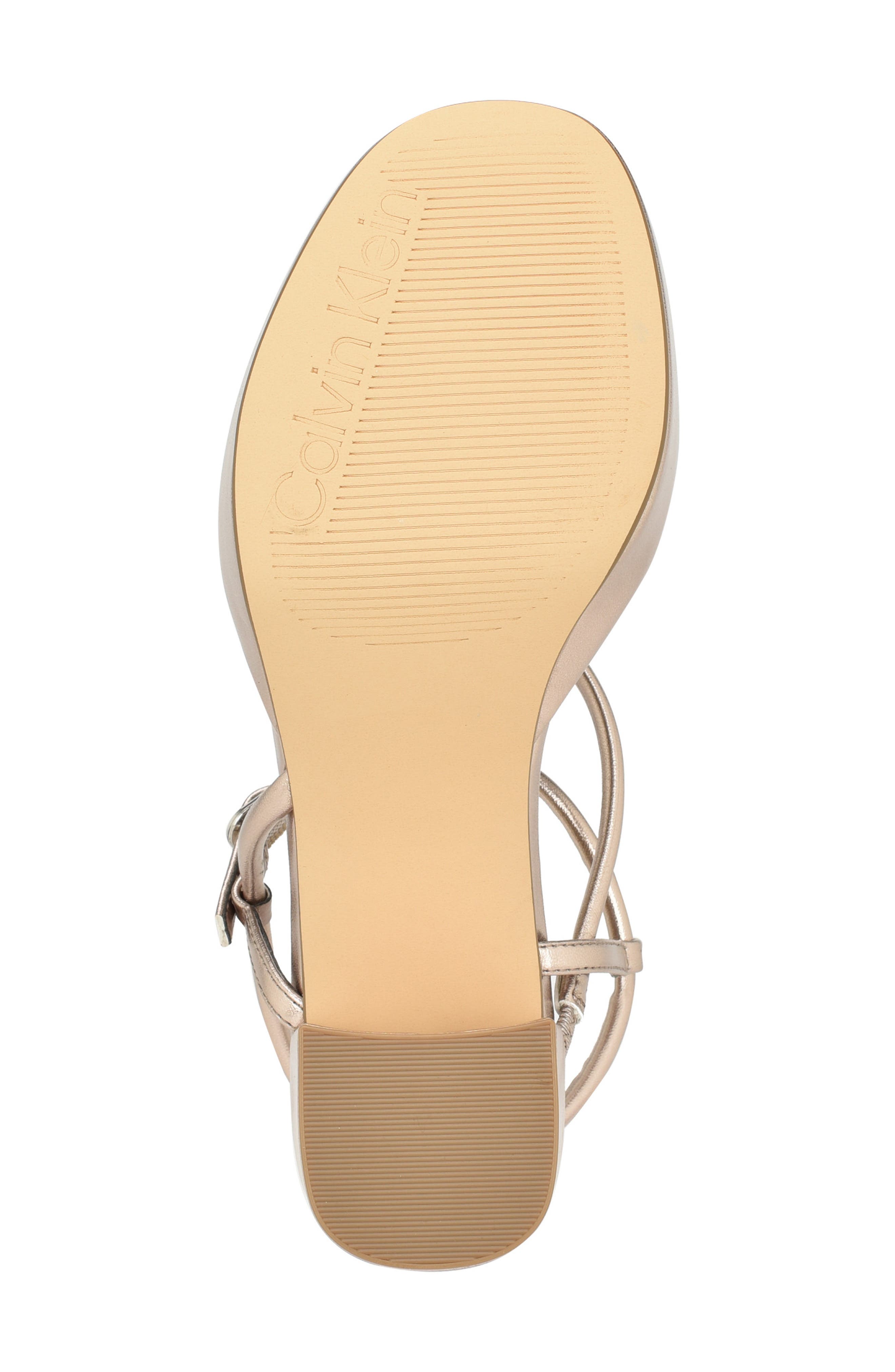 Calvin Klein Lilian Metallic Platform Sandal, Alternate, color, 
