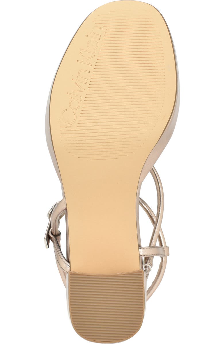 Calvin Klein Lilian Metallic Platform Sandal, Alternate, color,