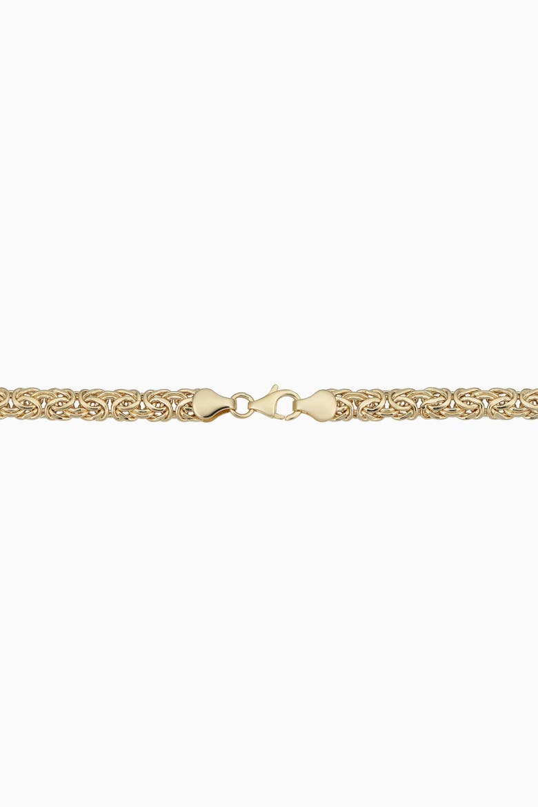 10K Gold Byzantine Graduated Necklace, Alternate, color, Yellow Gold