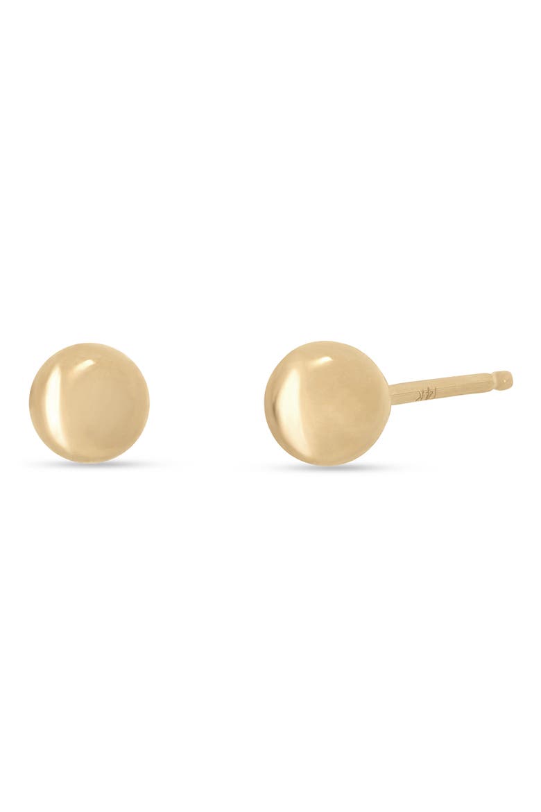 14k Gold 4mm Ball Stud Earrings, Main, color, 14K YELLOW GOLD
