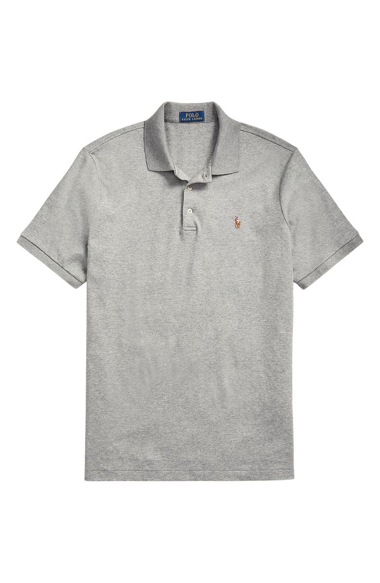 Polo Ralph Lauren Pima Cotton Polo, Alternate, color, Steel Heat