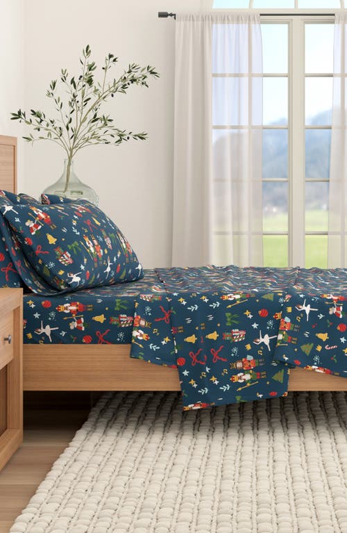 Woven & Weft Holiday Print Turkish Cotton Sheet Set