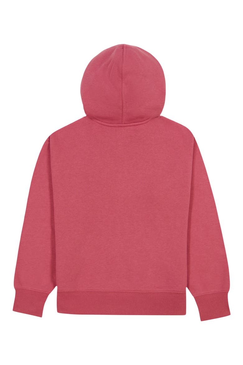 Kids' Sequin Heart Hoodie, Alternate, color, BERRY BLAST