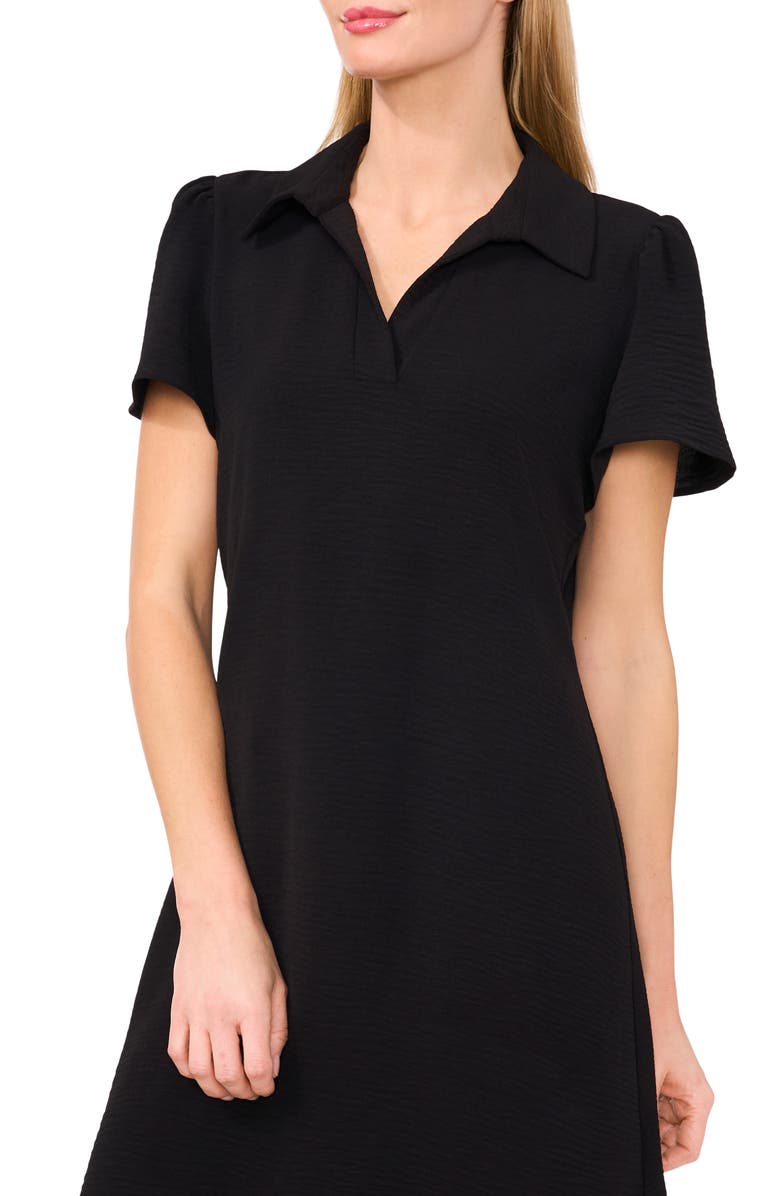 CeCe Flutter Sleeve Polo Dress, Alternate, color,