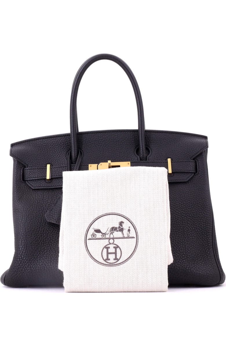 Pre-Owned Hermes Birkin Handbag Black Togo with Gold Hardware 30, Alternate, color, Noir