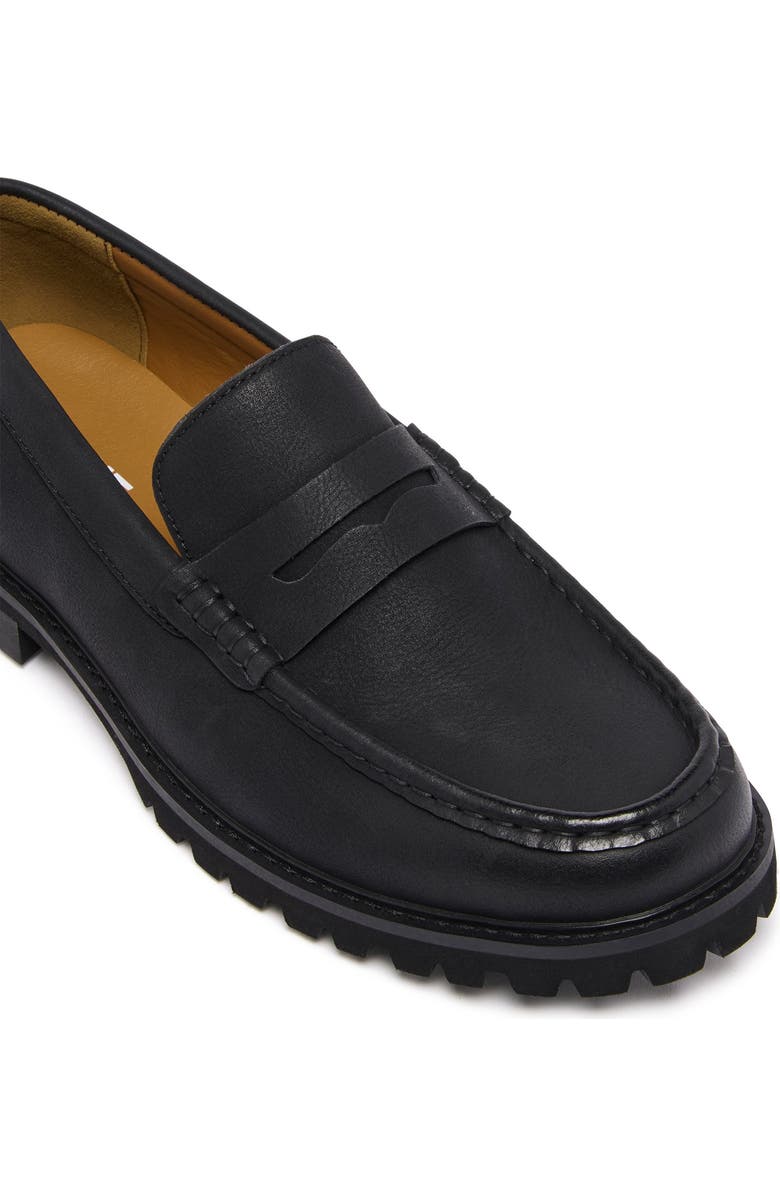 Uncut Hackney Loafer, Alternate, color, Black Pu