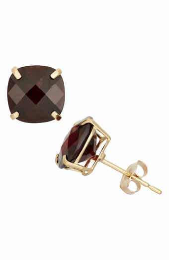 FZN 10K Gold Solitaire Stud Earrings