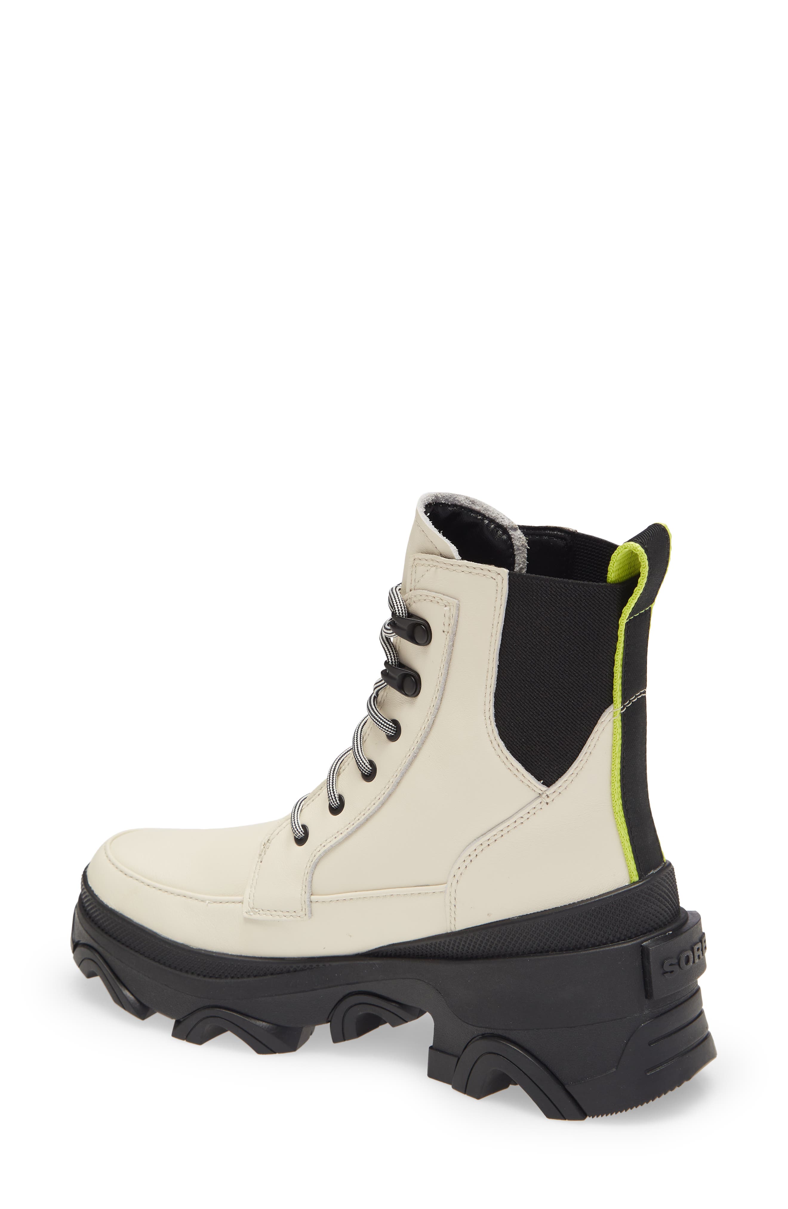 Brex™ Lace-Up Waterproof Bootie, Alternate, color, CHALK BLACK