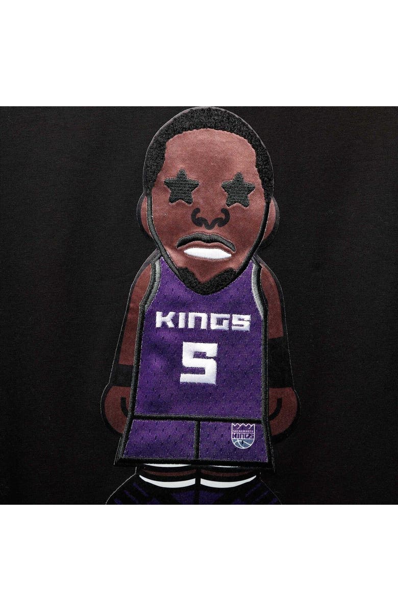 PRO STANDARD Men's Pro Standard De'Aaron Fox Black Sacramento Kings Caricature T-Shirt, Alternate, color, 