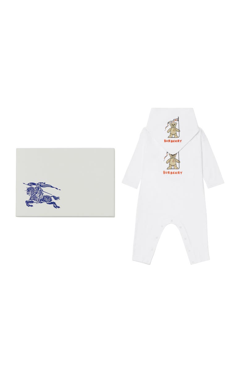 Burberry Thomas Bear Cotton Two-piece Baby Gift Set, Main, color, 