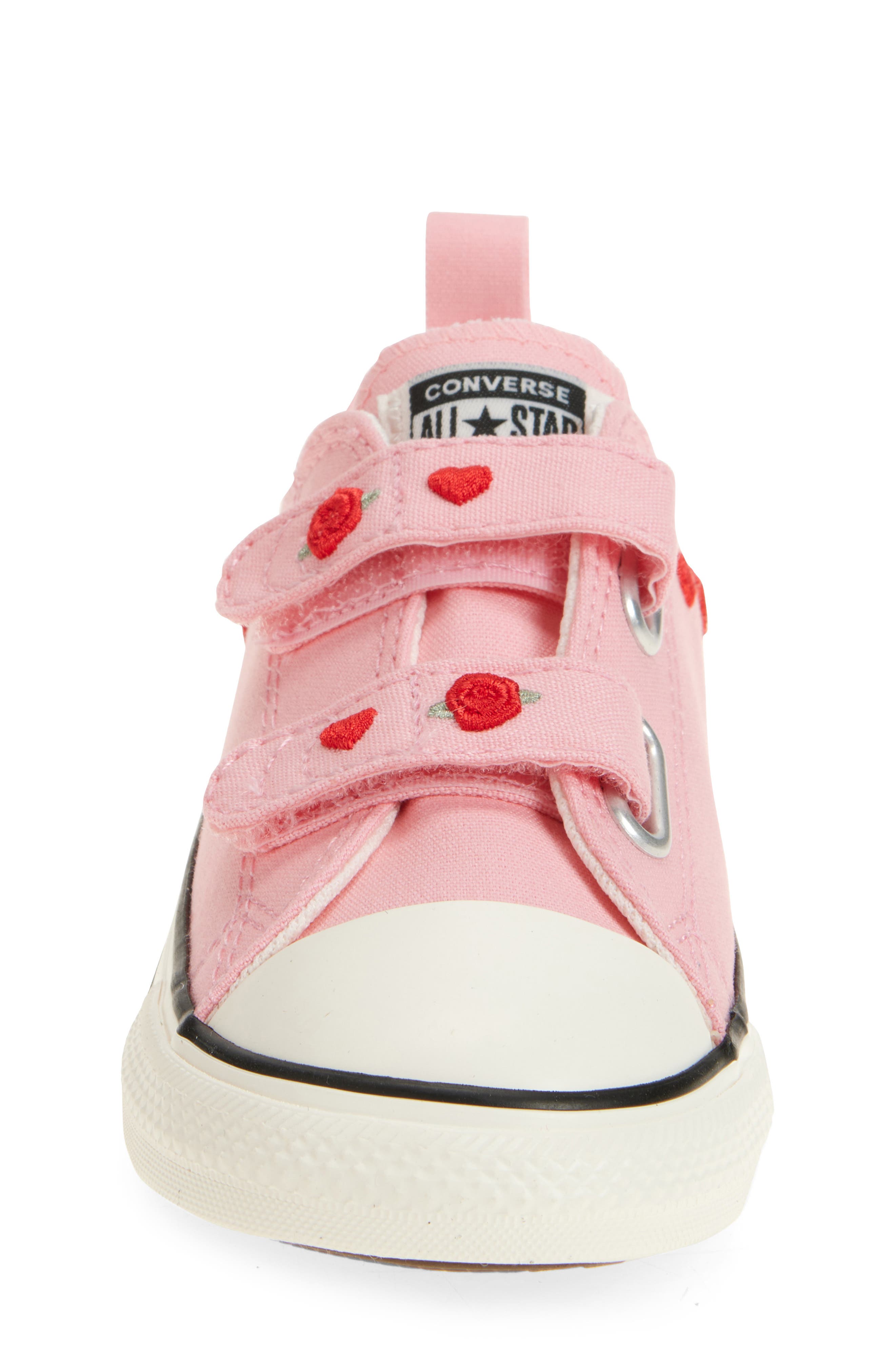 Converse Kids
 Chuck Taylor<sup
®</sup
 All Star<sup
®</sup
 Valentine
s Day 2V Sneaker, Alternate, color, Jellyfish Jitter/ Red/ Egret
