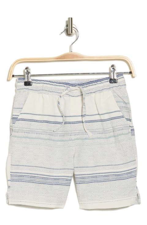 Kids' Passport Stripe Cotton Shorts (Big Kid)
