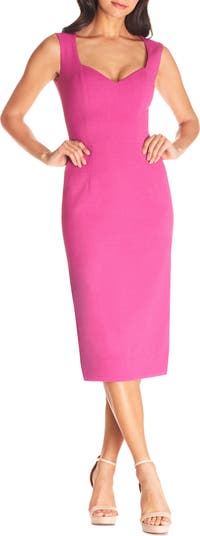 Dress The Population Women's Elle Sheath Dress - Hibiscus - Size XXS