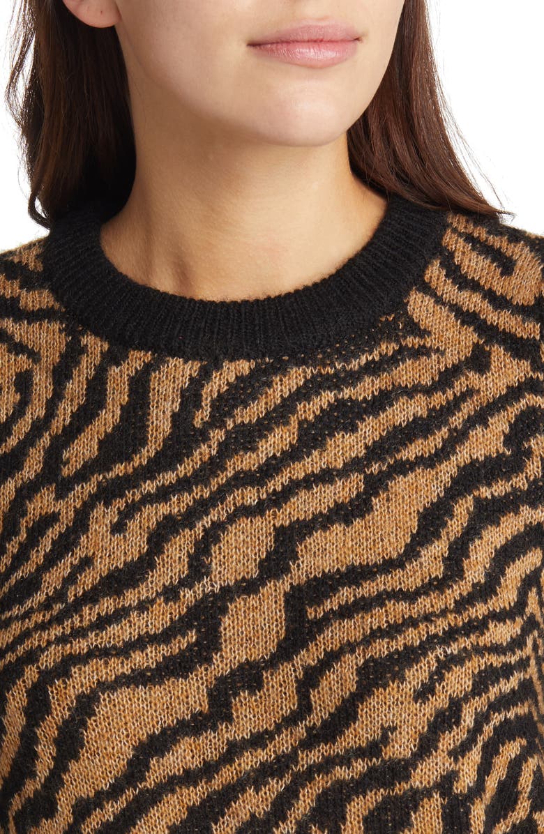 VERO MODA Jacquard Long Sleeve Sweater, Alternate, color,