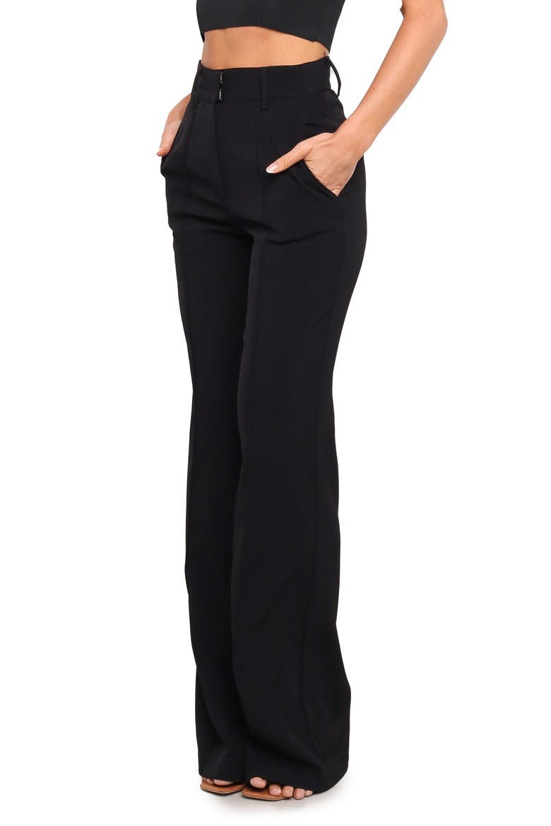 Burland Wide Leg Pants, Alternate, color, BLACK