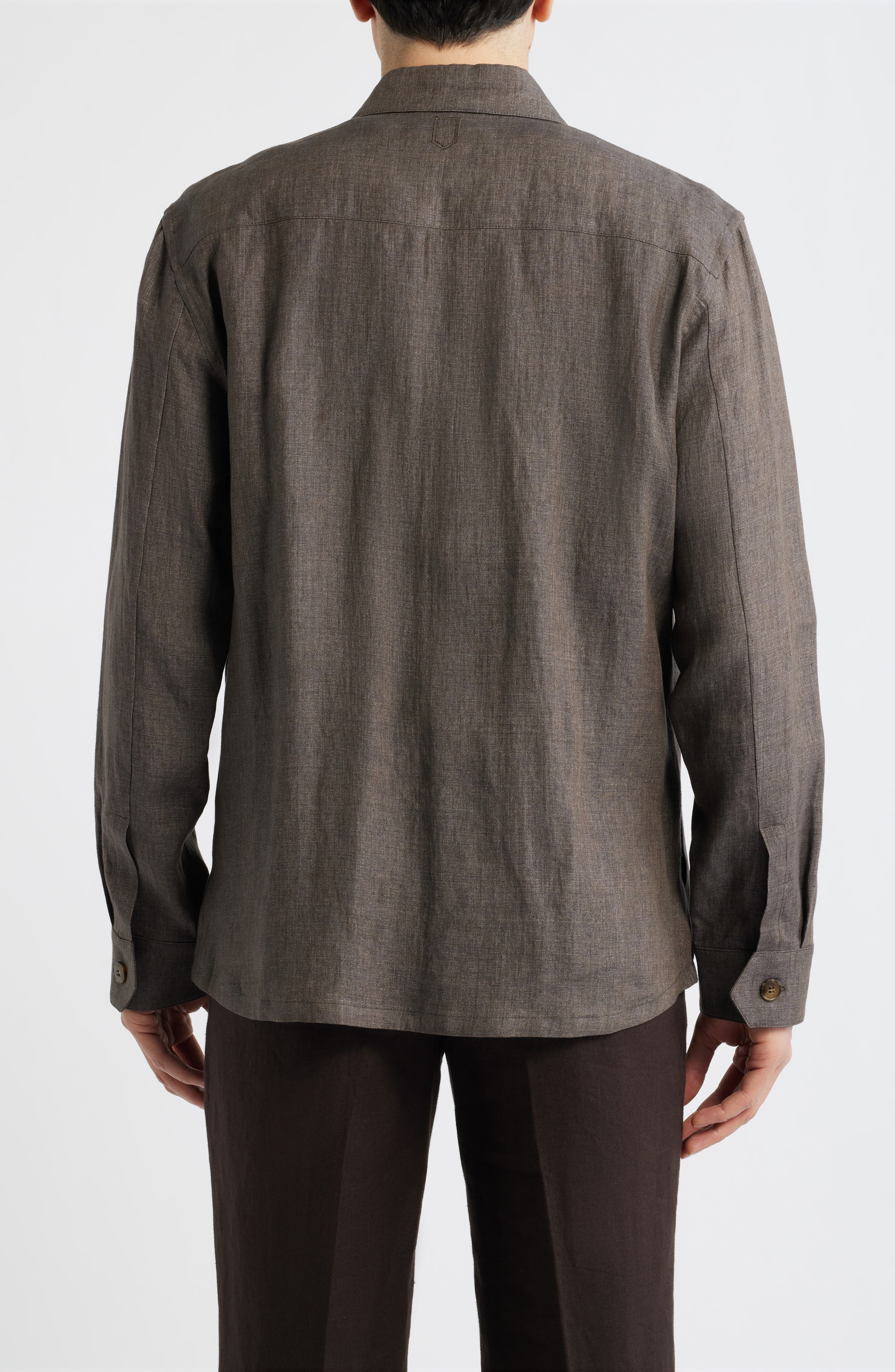 Relaxed Fit Linen Overshirt - image 2